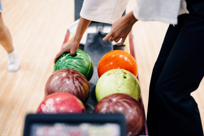 Ten-pin bowling at Rutherford Dullboy's.