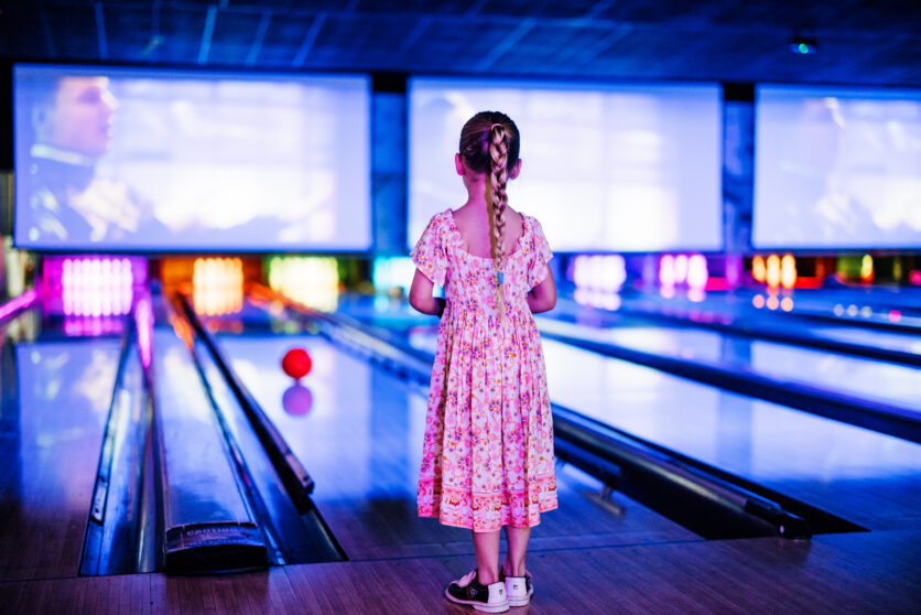 Bowling with the kids at Dullboys Social Co